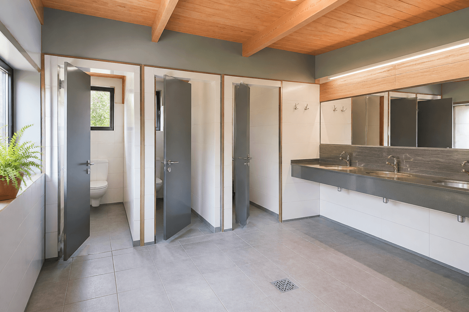 Toiletten en wasruimte